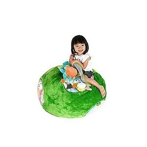 Boon Animal Bag Stuffed Animal Storage Bean Bag Chair Lime Green Plush Window